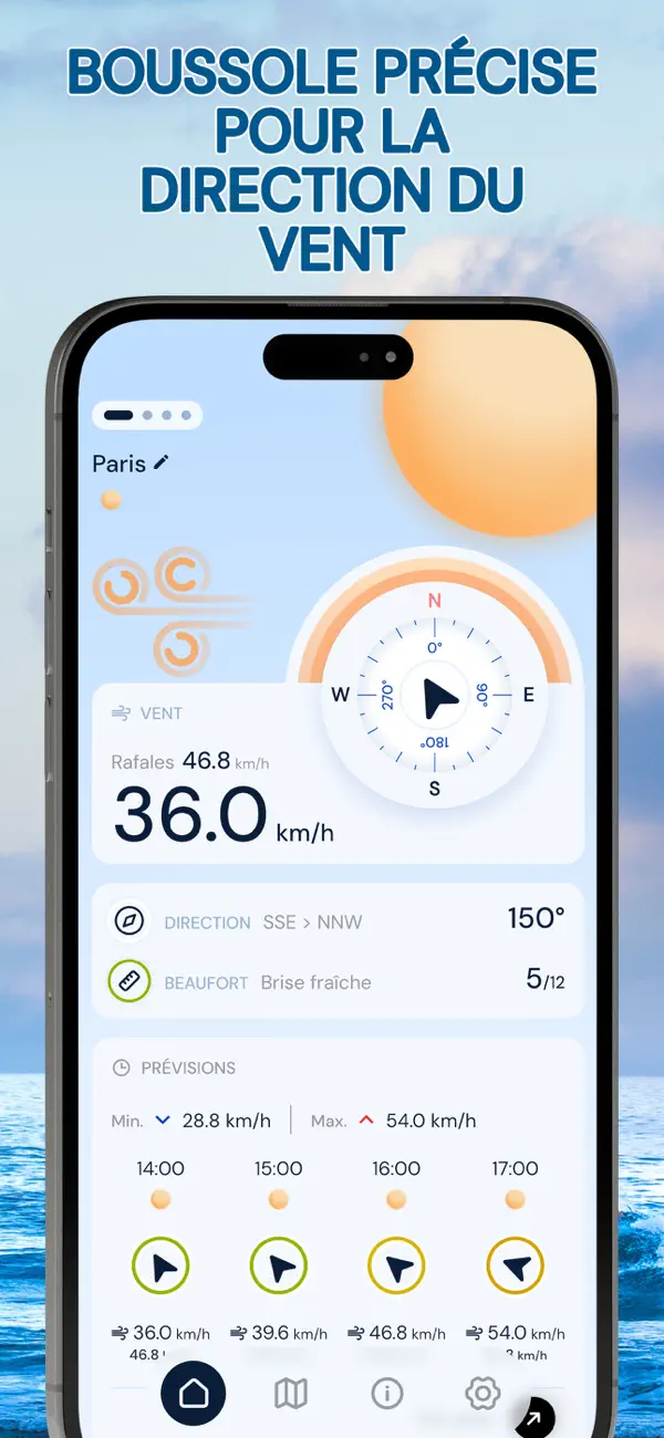 Screenshot #1 pour Radar à vent - Anémomètre