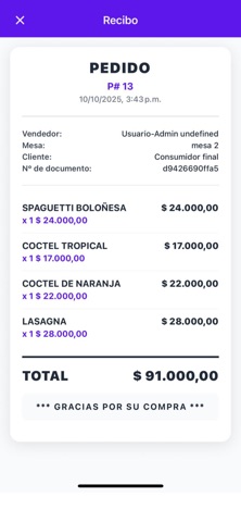 Altivo POS: Ventas Restaurante iPhone screenshot