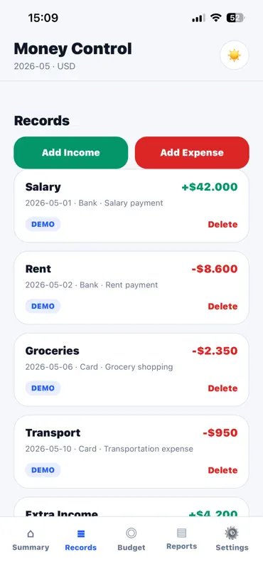 MONEY CONTROL PRO screenshot 4 of 9