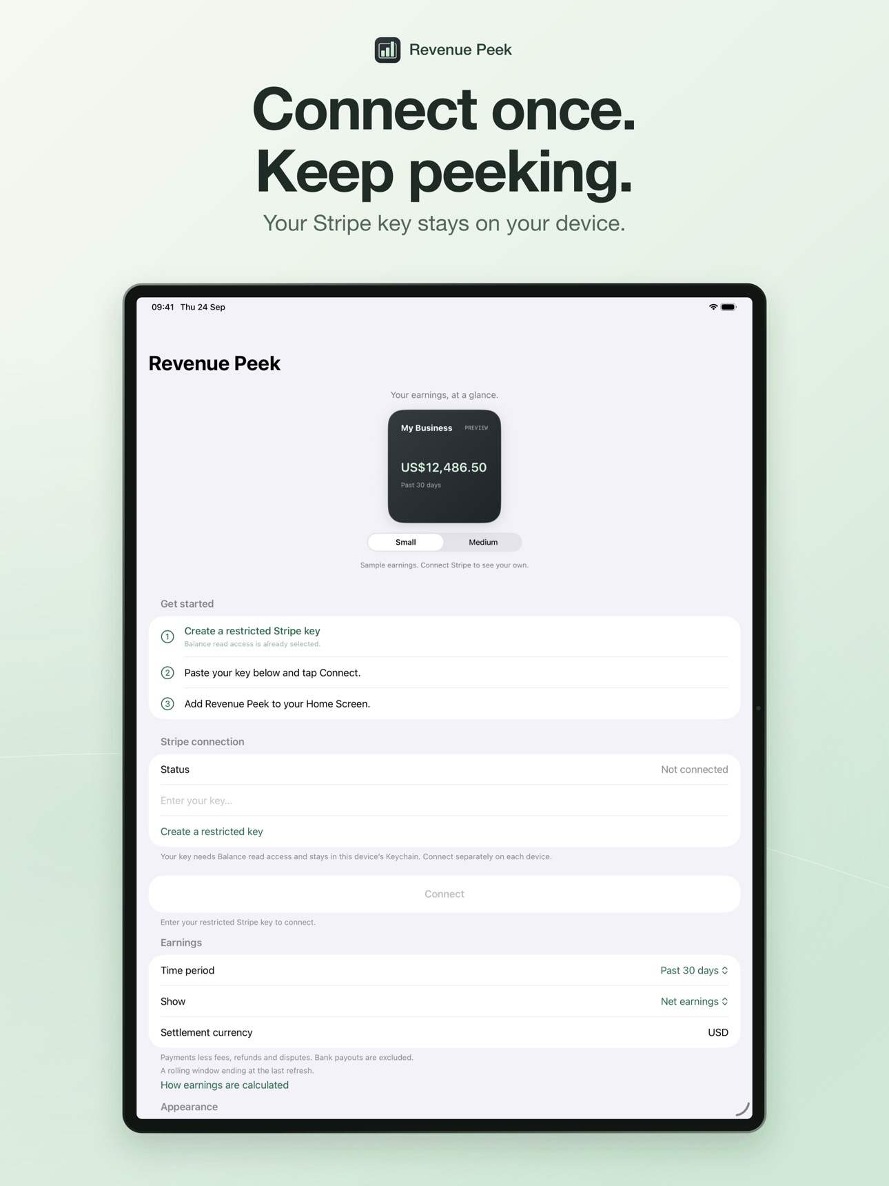 Screenshot 8 of Revenue Peek: Stripe Widget
