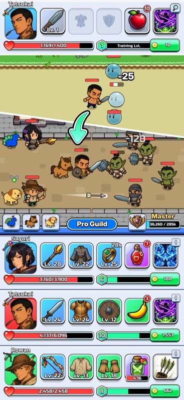 Loot Guild: Idle RPG screenshot 1
