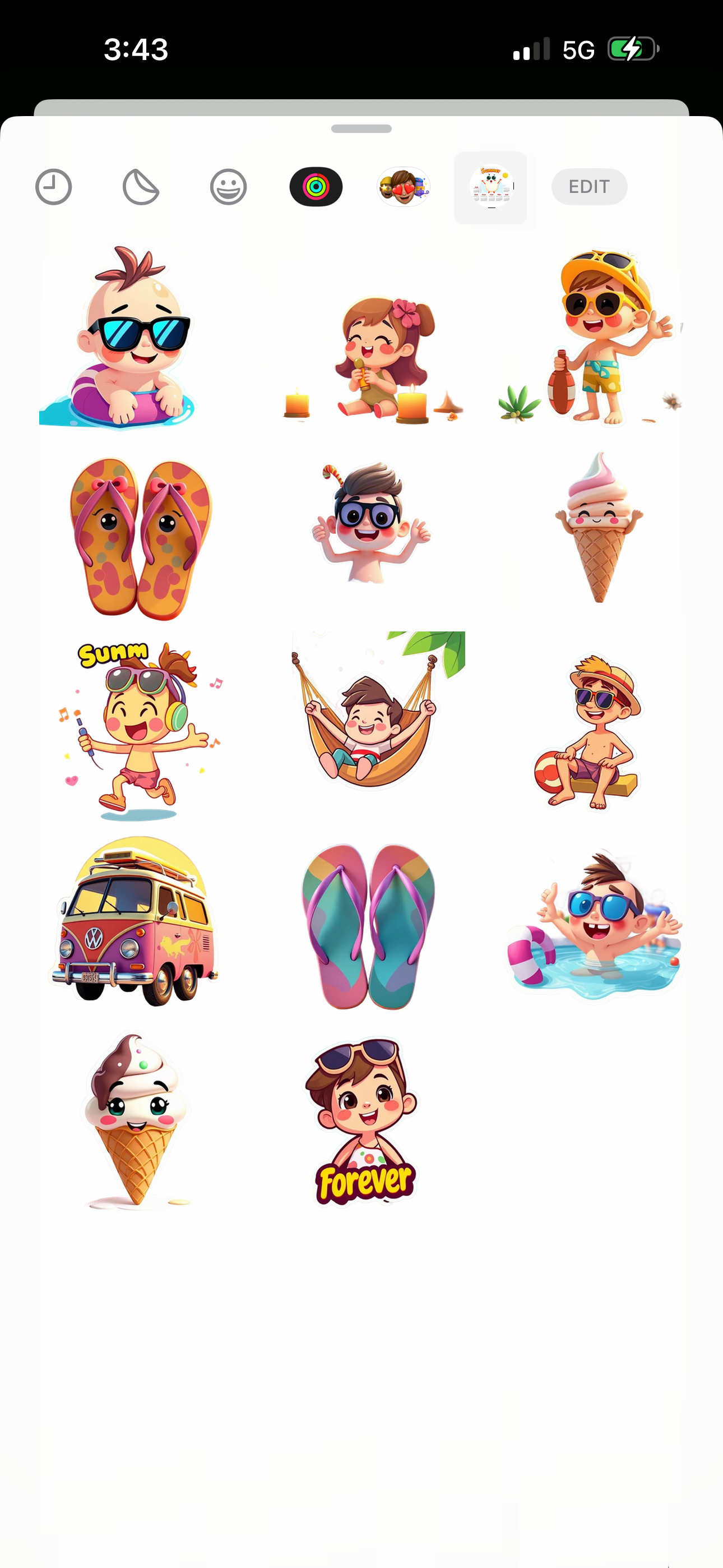 Endless Summer Vibes Stickers screenshot 3