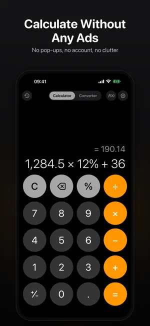 Calculator: Simple & Clean screenshot 1