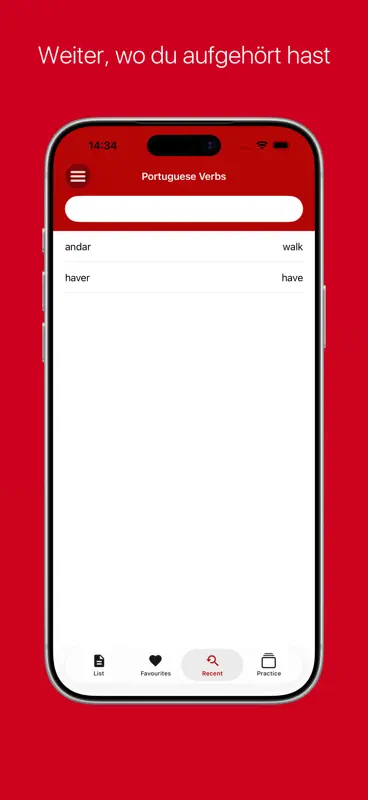 Portugiesische Verben Pro screenshot 6 of 9