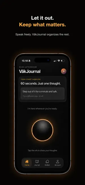 VākJournal: Voice Journal screenshot 1