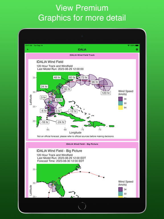 Hurricane Watcher iPad screenshot 3 - Weather app