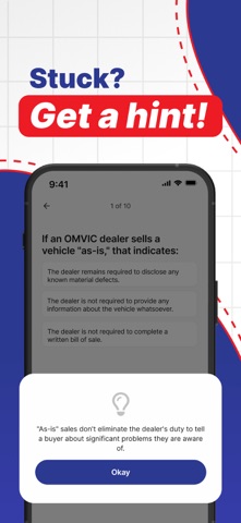OMVIC Practice Test 2026 iPhone screenshot