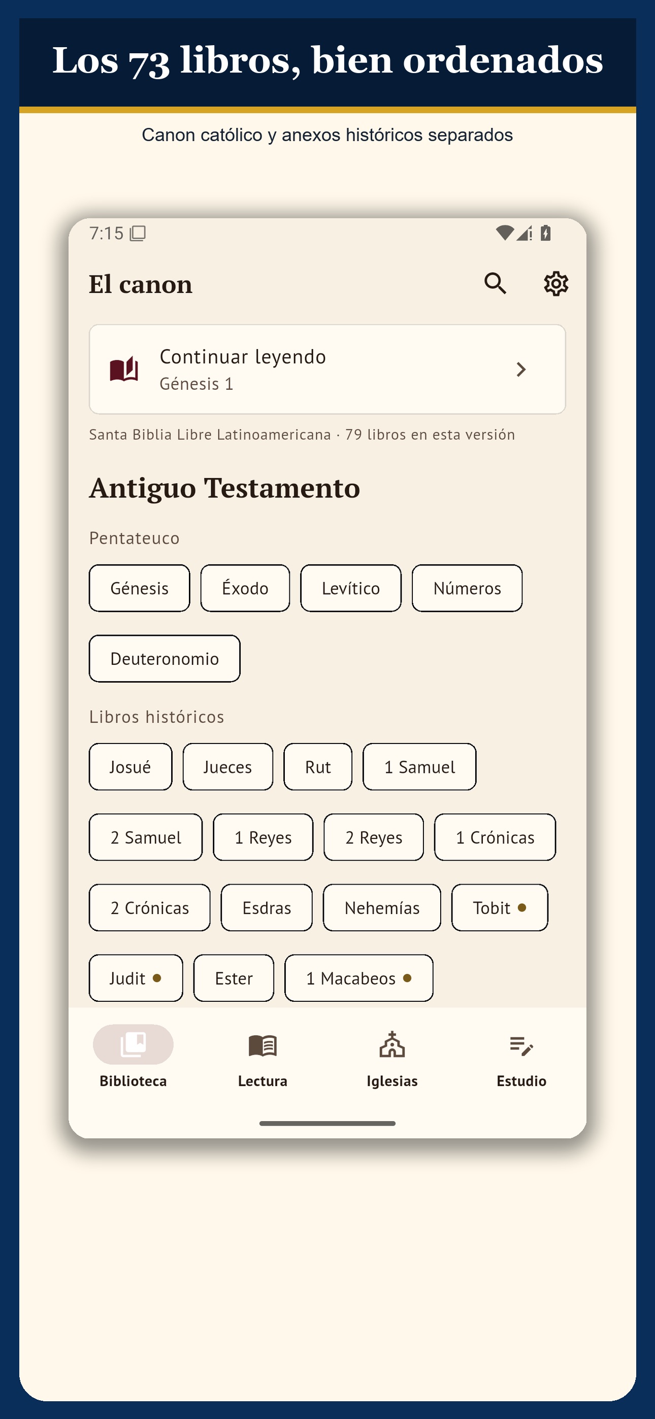 Screenshot 1 of Holy Bible Cenacle: Study
