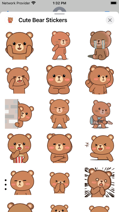 Screenshot 2 of Cute Bear Stickers - WASticker App