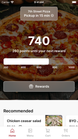 7th Street Pizza iPhone screenshot 1 - Food & Drink app