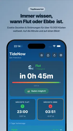 Screenshot von TideNow - Ebbe & Flut auf dem iPhone 2