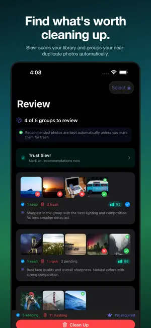 Sievr - AI Photo Cleaner screenshot 1