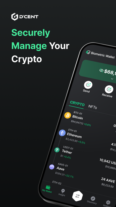 Screenshot 1 of D’CENT Wallet - Secure Crypto App