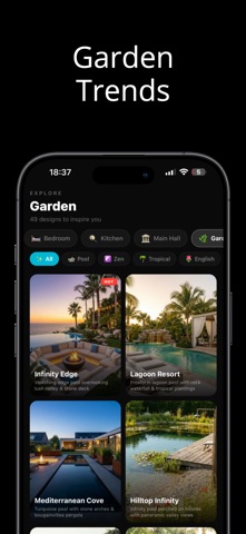AI Home Design Interior iPhone screenshot