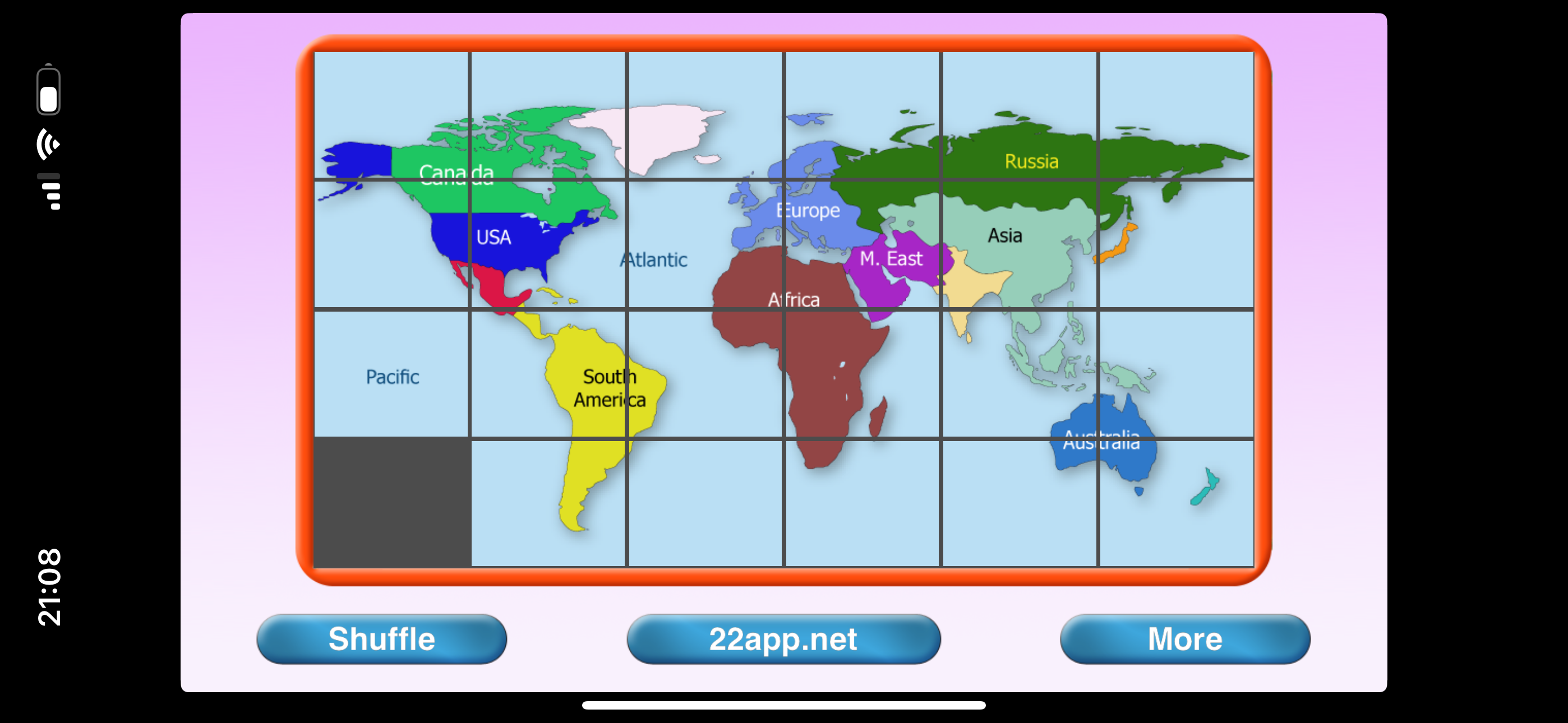 World Map Puzzle