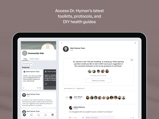 Hyman Health Hub iPad screenshot 5 - Health & Fitness app
