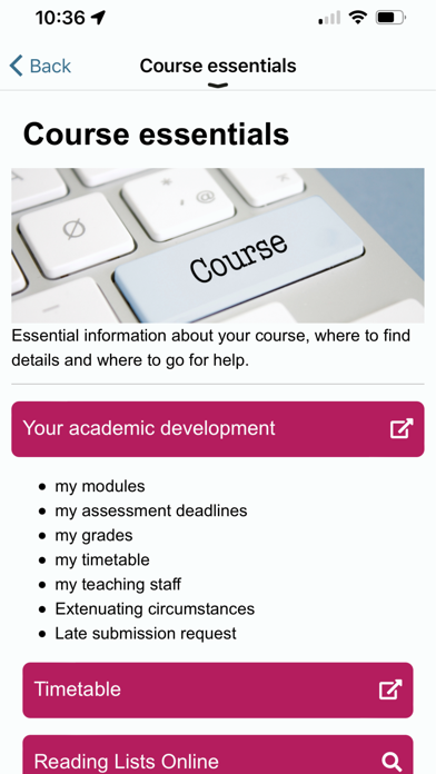 myLSBU app screenshot 3