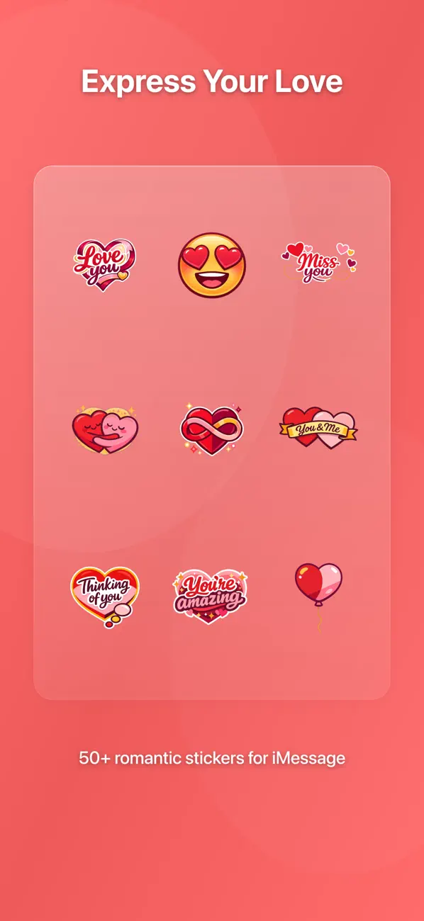 Screenshot #1 pour True Love - Valentine Stickers