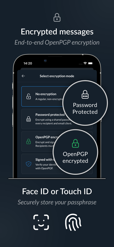Secure mail - Mailfence screenshot 2