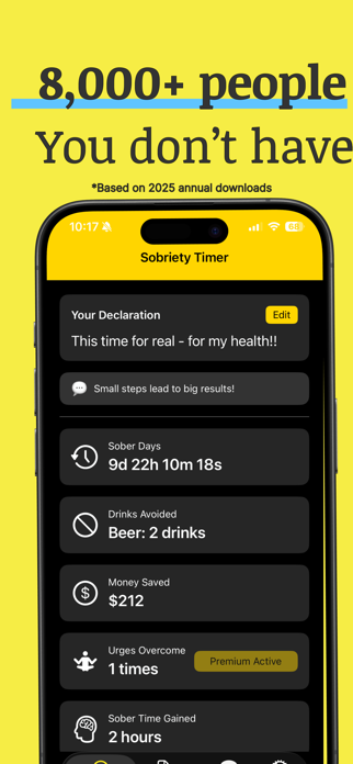 Sobriety Timer: Quit Drinking Screenshot 1 of 8