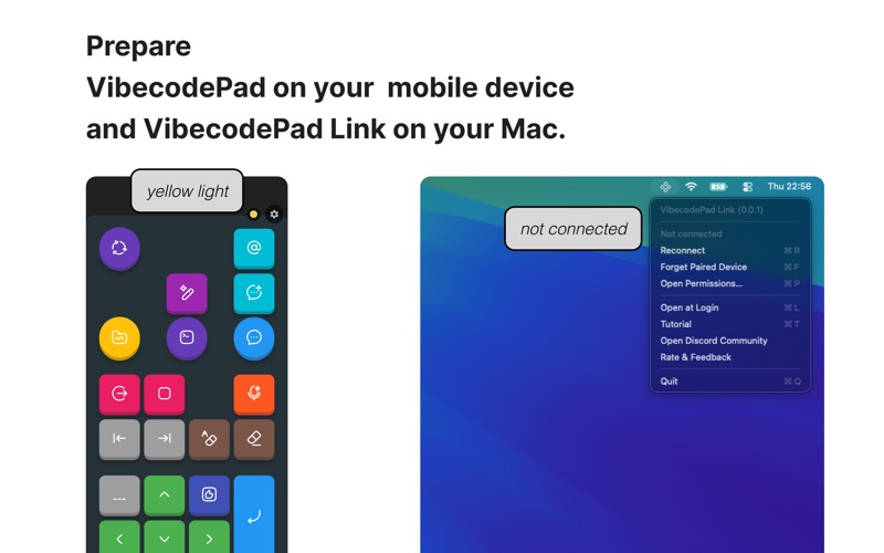 VibecodePad Link app screenshot