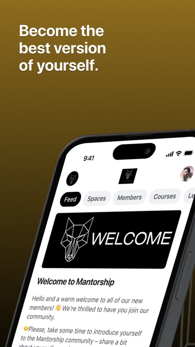 Mantorship iPhone screenshot 1 - Social Networking app