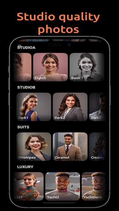 AI Headshot Generator GenAI Screenshot