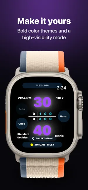 Tennis Score Tracker Watch screenshot 3