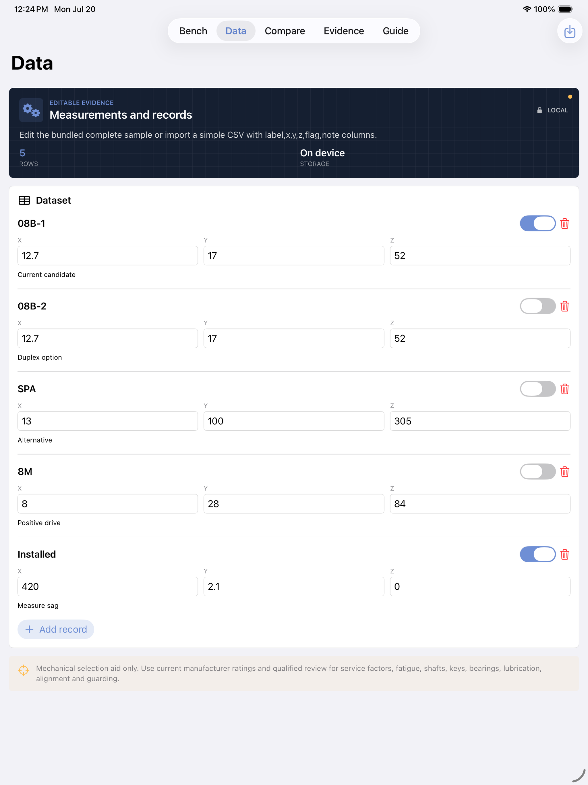 Sprockline: Drive Design iPad screenshot 2 of 4