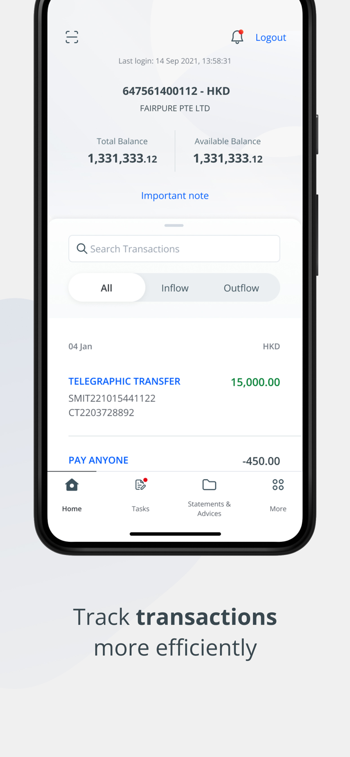 OCBC HK/Macau Business Mobile screenshot 3