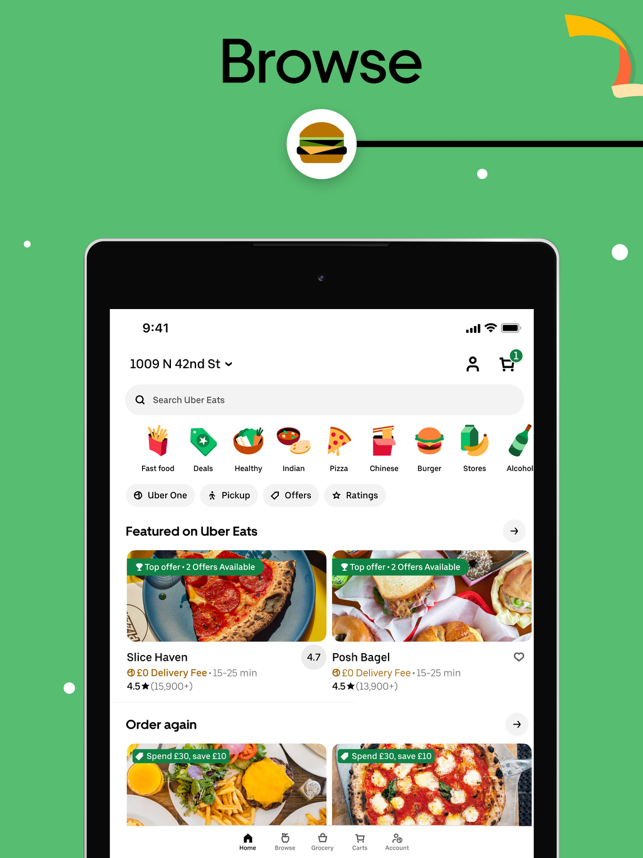‎Uber Eats: Food & Groceries Screenshot