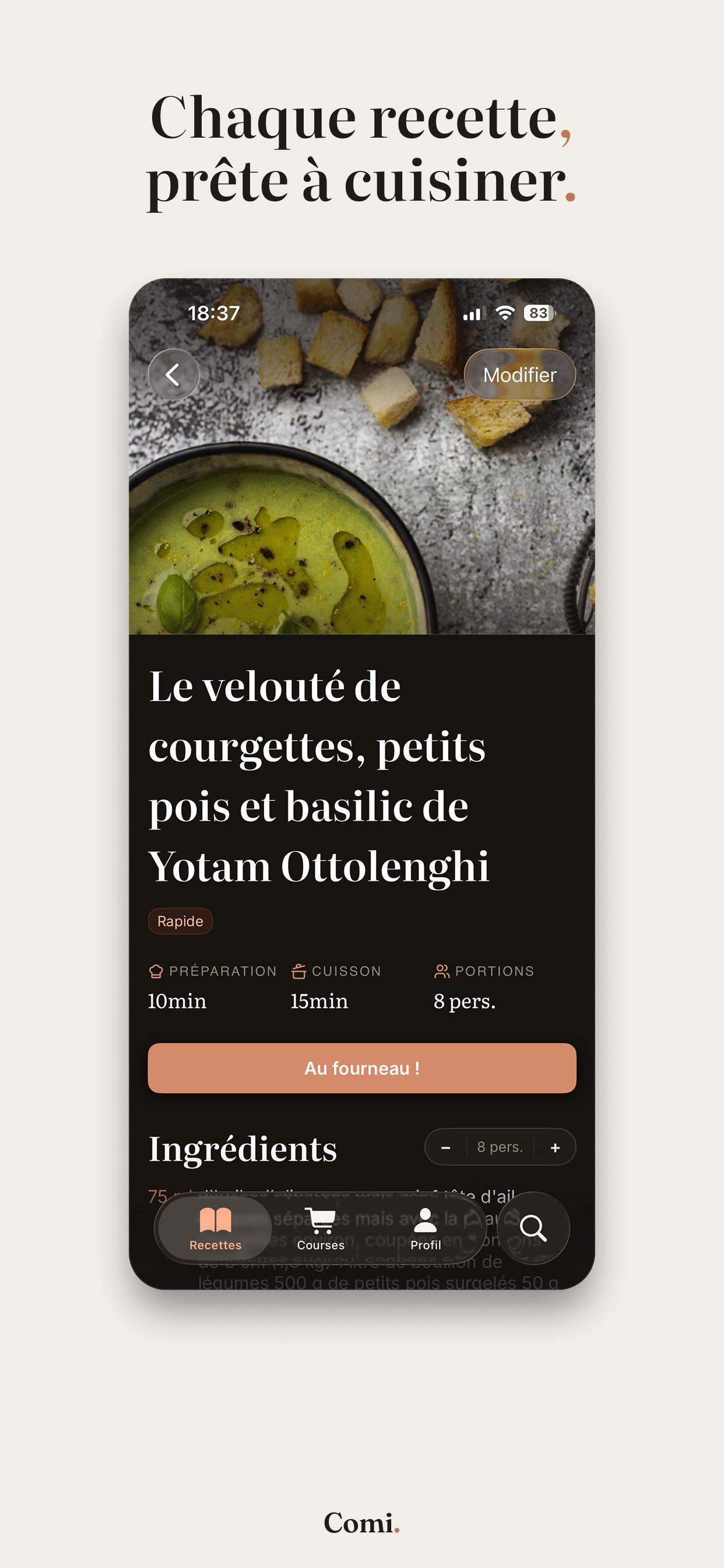 Screenshot 2 of Comi. Carnet de recettes