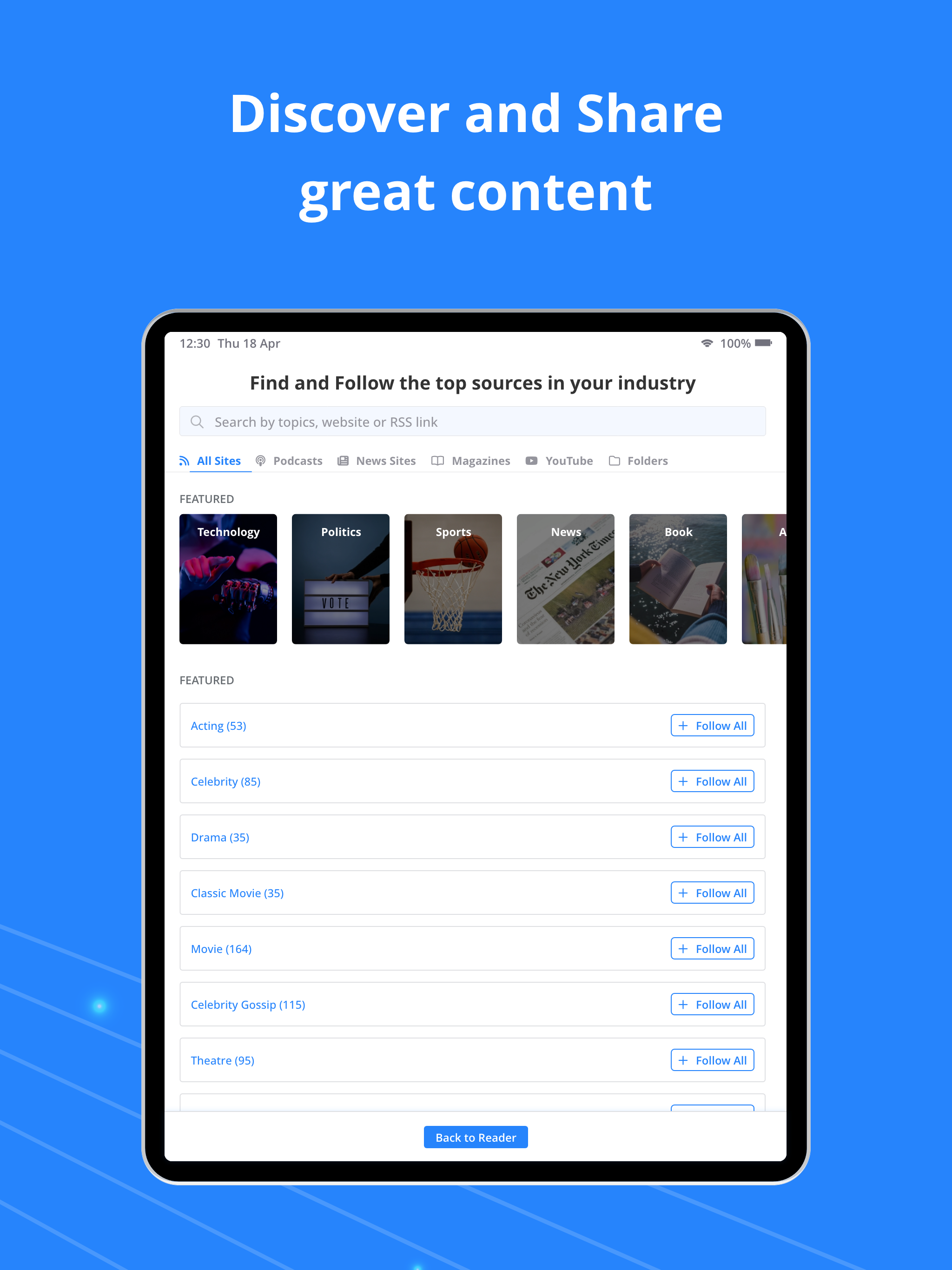 Feedspot Reader