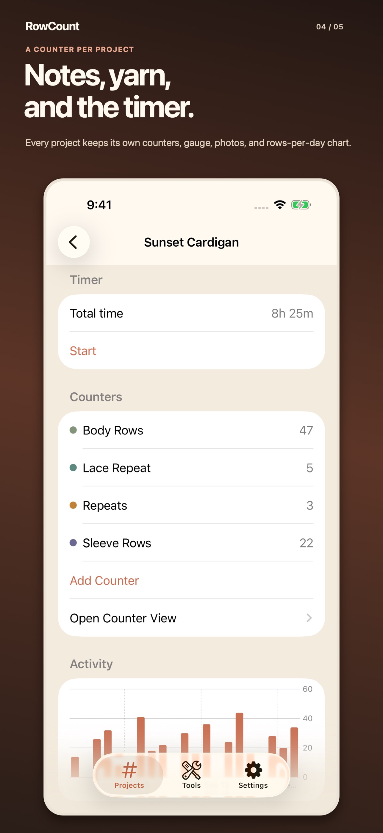 Screenshot 4 of RowCount - Knitting Counter