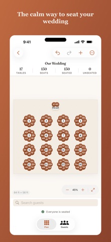 Seatful: Wedding Seating Chart Screenshot 1 of 7