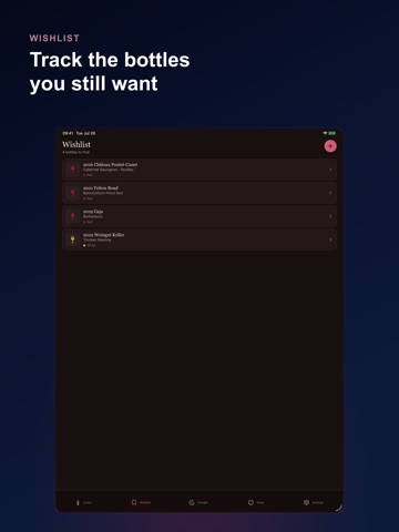 Wine Cellar: Bottle Tracker iPad screenshot