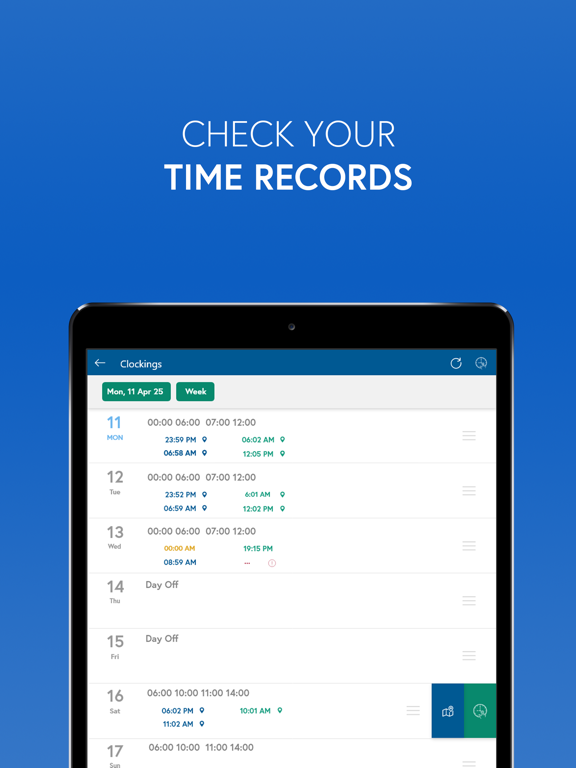 Screenshot #6 pour SISQUAL Smart Clocking