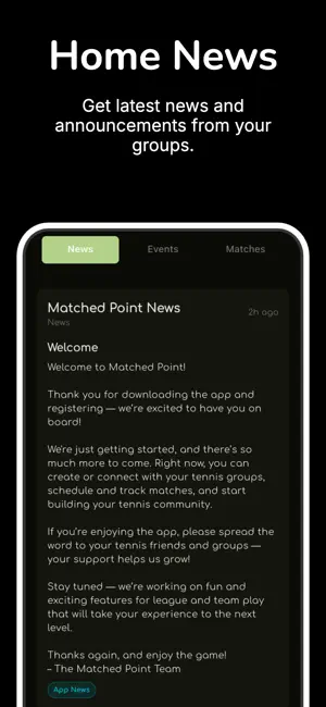 Matched Point Tennis screenshot 1