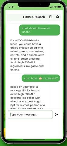 FODMAP AI Coach Screenshot 3 of 3