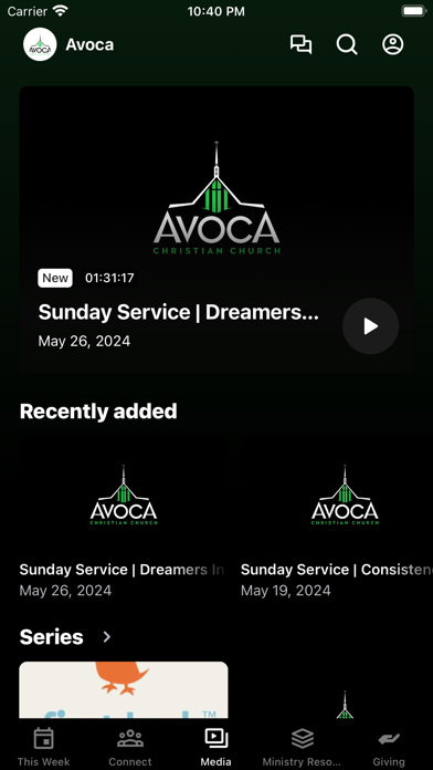 Avoca Christian Church Screenshot