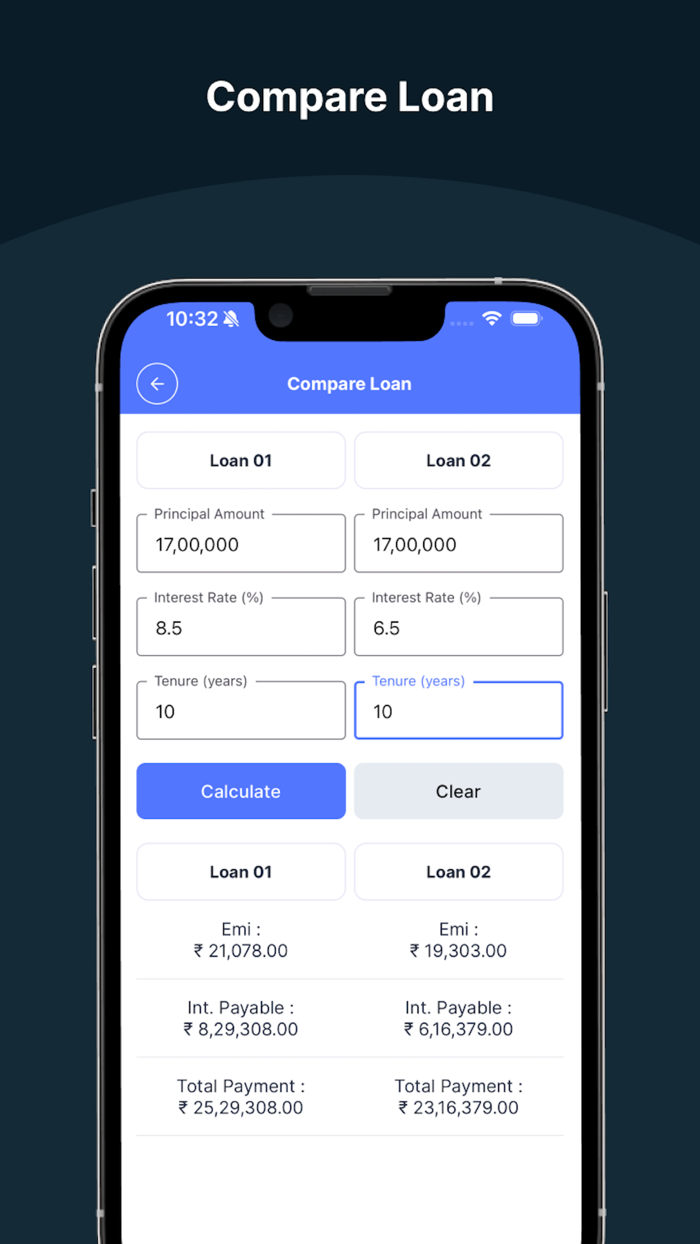 EMI Calculator Loan Planner
