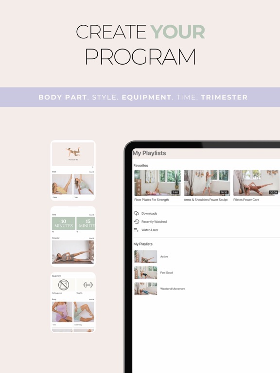 Luna Bloom: Workouts for Moms iPad screenshot