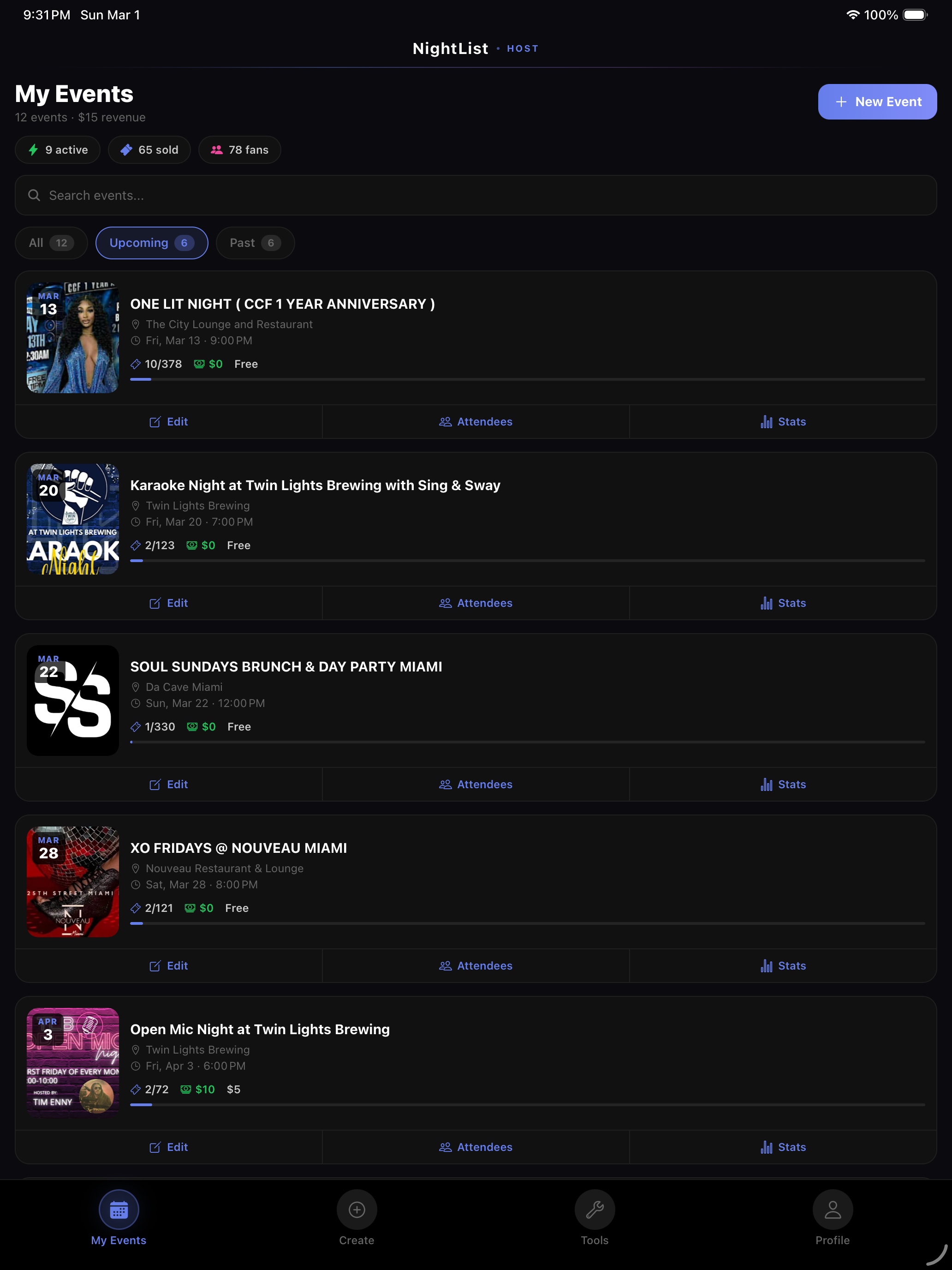 NightList - Events & Tickets screenshot 11