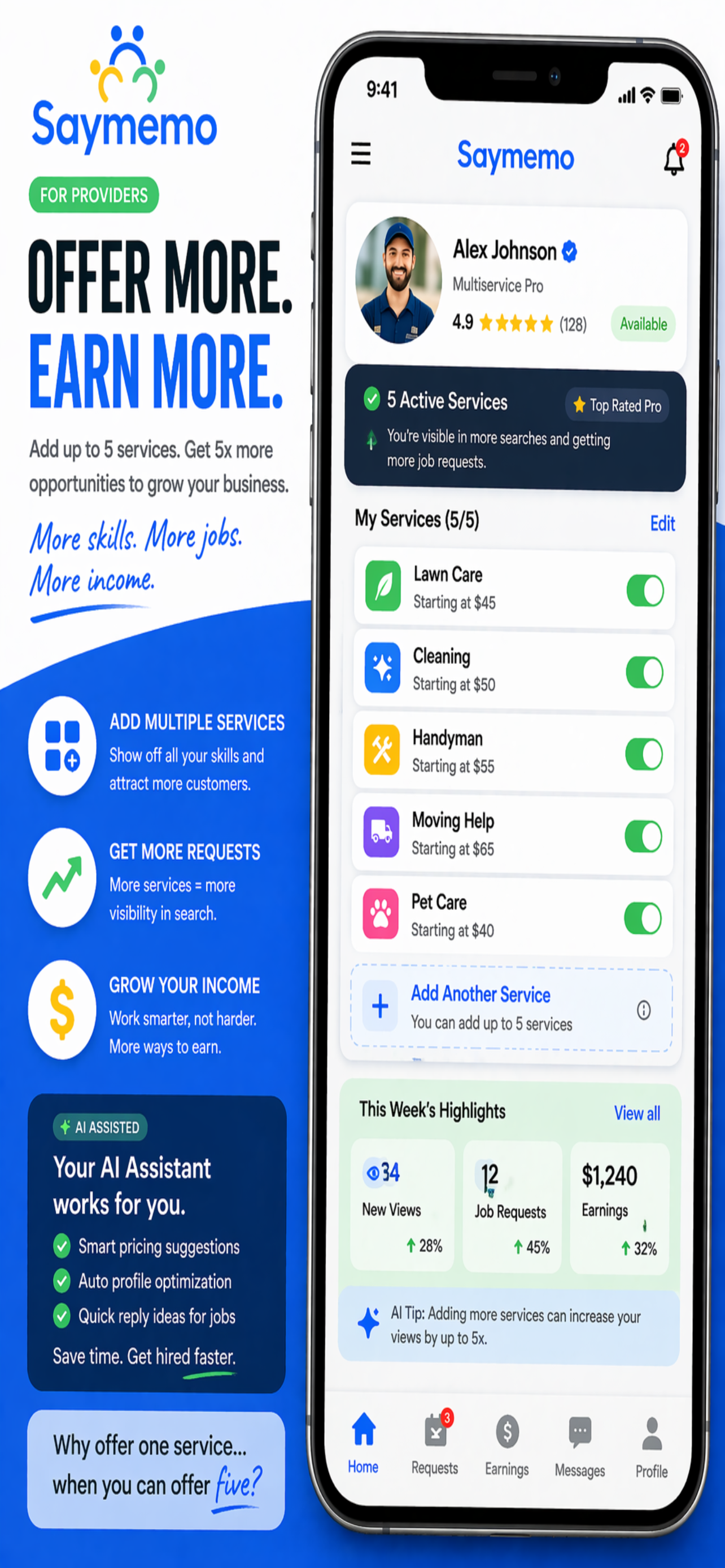 Saymemo: Local Services & Jobs