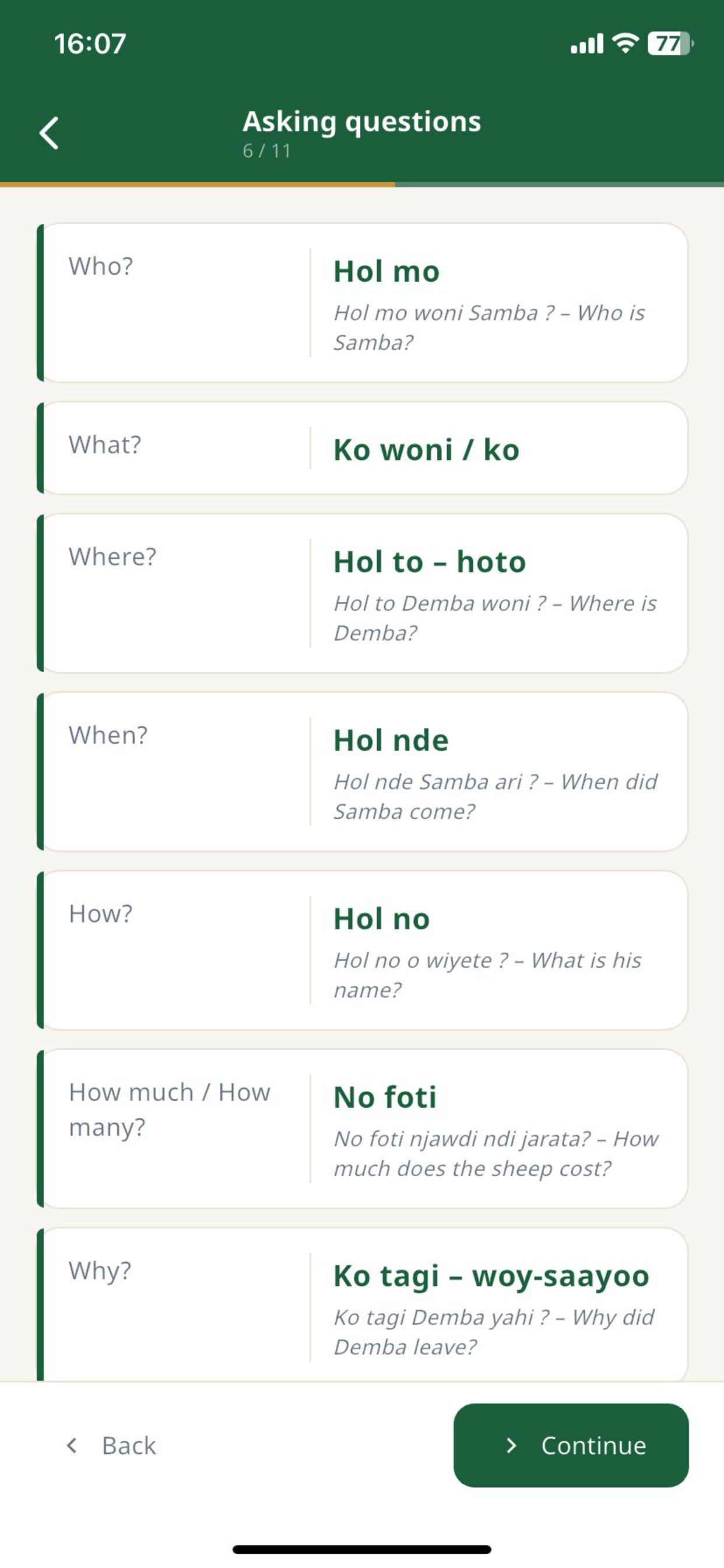 Learn Pulaar screenshot 4