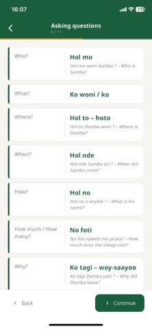 Learn Pulaar Screenshot 4 of 10