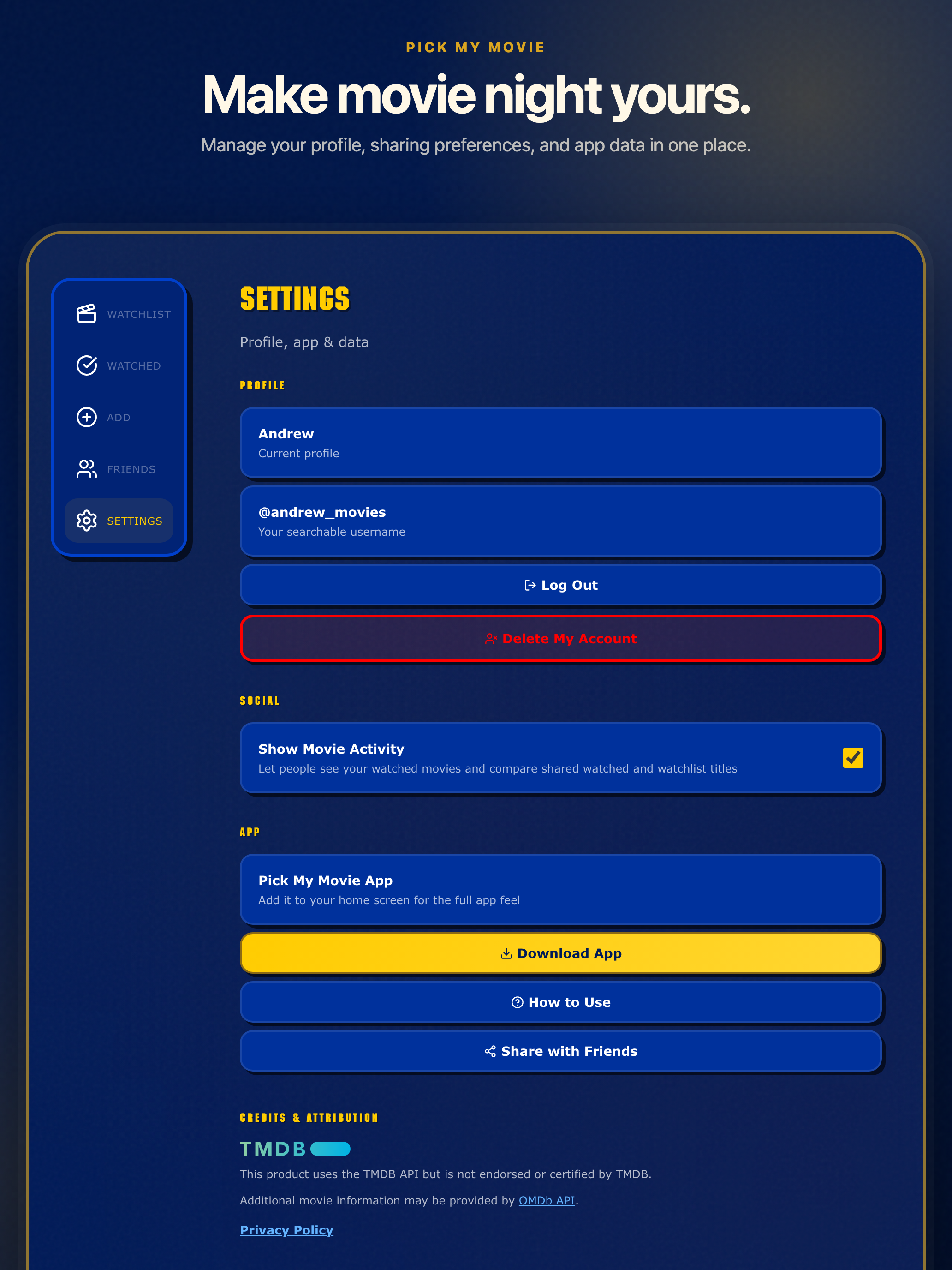 Pick My Movie : Movie Picker screenshot 12