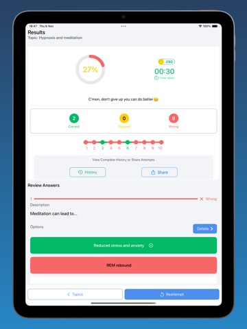 Psychology -Quiz iPad screenshot
