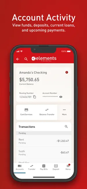 Elements Mobile Banking screenshot 3