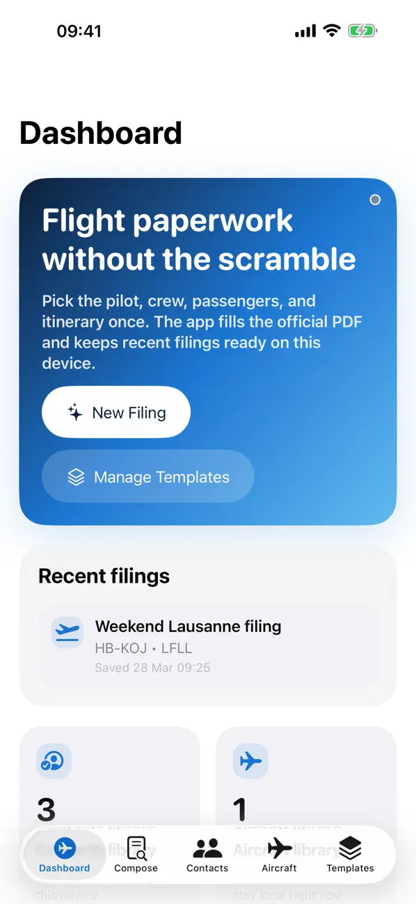 Screenshot #1 pour Pilot Form